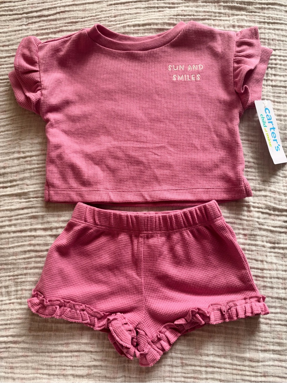 Carter’s baby girl pink 2 piece set